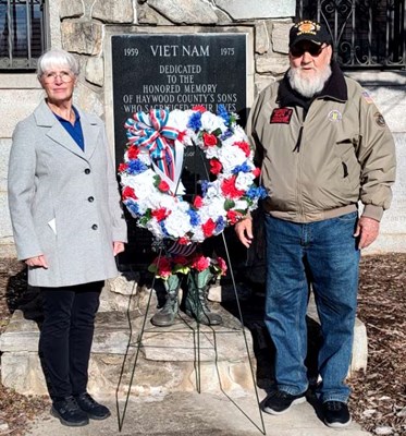 Honorary Partner ceremony for NC VVA Chapter 980 by members of the Hugh Rogers Chapter NSDAR.